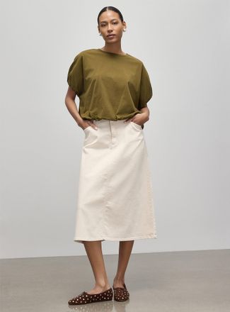 Contemporaine Womens Coloured denim A-line skirt