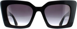 Burberry BE4344 Daisy 40368G zwart met tb print grijs gradiënt zonnebril