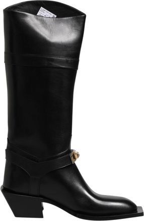 Dolce & Gabbana Leren Band Gespen Laarzen