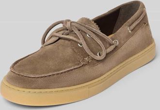 Marc O'Polo Loafer aus reinem Rindnubuk Modell KARA 1B in Hellbraun, Gr&ouml;&szlig;e 36