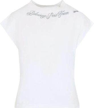 Balenciaga S/S Top - Dames - Tops - Wit - Maat: S Zijde