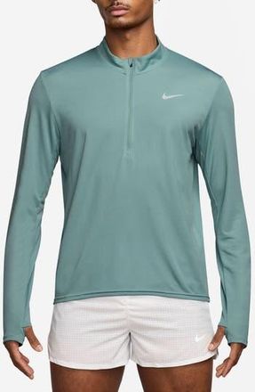 Nike Dri-FIT Half Zip Running Top in Cannon/Reflective Silver at Nordstrom Rack, Size Xx-Large