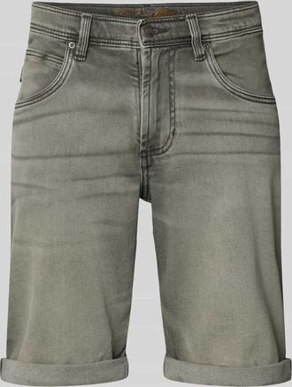 Christian Berg Bermudas im 5-Pocket-Design mit aufgeschlagenem Saum in Silber, Gr&ouml;&szlig;e 31