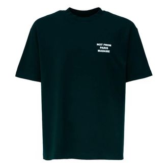 Dr&ocirc;le de Monsieur Not From Paris Madame T-Shirt - male - Drole de Monsieur - T-Shirts - Green - XL - Tops