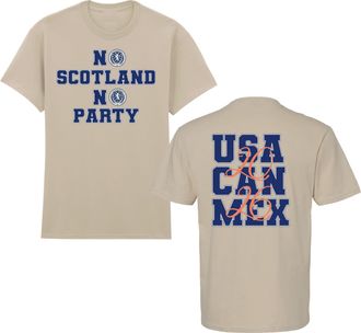 Generic No Scotland No Party Scotland 2026 T-Shirt, Sports Lover Gift, Football Lover Shirt, Unisex Adults and Kids Tee Top(Sand, 5 Years)