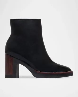 Bernardo 95mm Nara Leather Ankle Boots