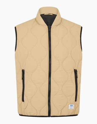 HUGO BOSS Mens Sleeveless Gilet - Cream - Size: 40/Regular