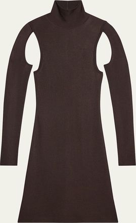 Helmut Lang Air Cut-Out Turtleneck Dress