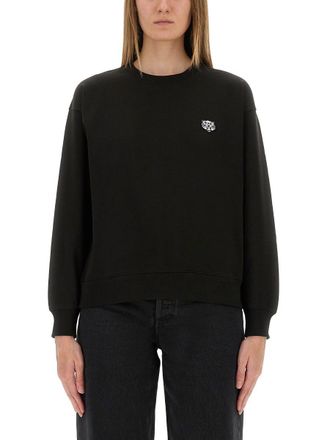 Kenzo Cotton Sweatshirt With Happy Tiger Patch