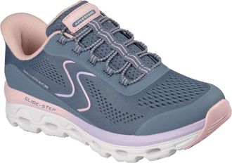 Skechers Womens Glide-Step Sole Sneaker, Slate, 8 UK