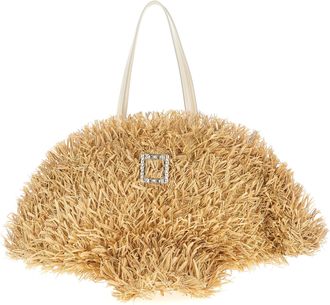 Roger Vivier Womens Tres Vivier Panier Large Shopping Bag