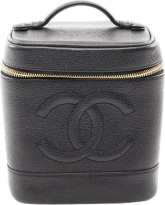 Chanel Pre-owned Mini Bag - Dames - Vintage Mini Tas - Zwart - ONE Size - Leer - Vintage