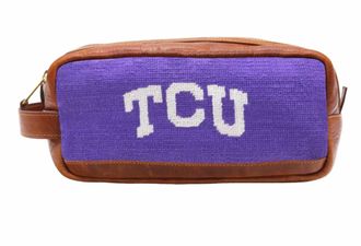 Smathers & Branson Unisex Tcu Toiletry Bag In Purple