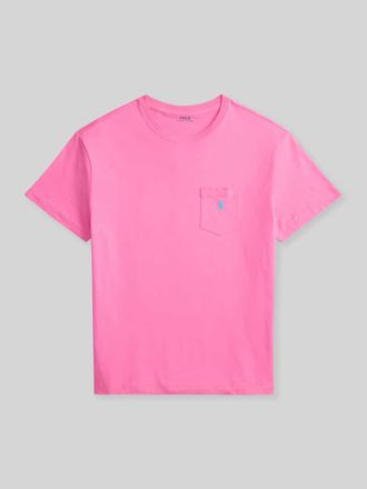 Polo Ralph Lauren Regular Fit T-Shirt aus reiner Baumwolle in Pink, Gr&ouml;&szlig;e XXL