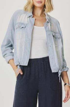 Splendid Lounge Denim Jacket in Bleached Indigo Blue at Nordstrom, Size X-Small