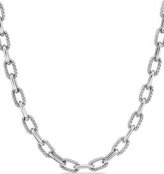 David Yurman sterling silver DY Madison chain necklace (6mm) - men - Sterling Silver - OS