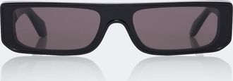 Alaia Ala&iuml;a Lettering Logo rectangular sunglasses