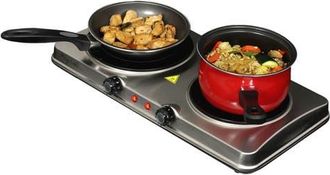 MegaChef Electric Portable Dual Size Infrared Burner Cooktop Buffet Range in Grey at Nordstrom