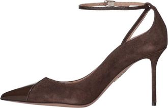 Aquazzura Odysea Pump - Dames - Pumps - Bruin - 38 EU - Leer - Schoenen