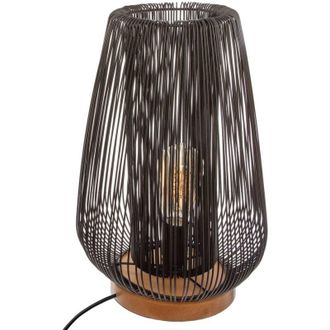 Atmosphera Lampada a filo Noda in metallo nero H41cm - Atmosphera cr&eacute;ateur dint&eacute;rieur