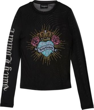 Juicy Couture Sacred Virgo Long Sleeve Top - Dames - Longsleeves - Zwart - XS - Tops