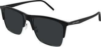 Saint Laurent SL 768 002 Zonnebrillen - Heren - Zonnebrillen - Zwart - 57 MM - Accessoires