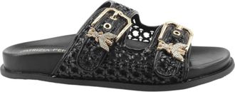 Patrizia Pepe Slippers - Dames - Sandalen - Zwart - 36 EU - Schoenen