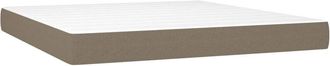 vidaXL Vidaxl - Colch&oacute;n De Muelles Ensacados Tela Gris Taupe 180x200x20 Cm