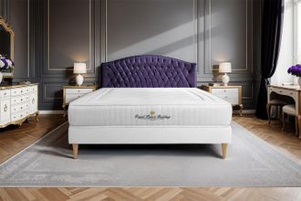 Royal Palace Bedding Somier Blanco + Colch&oacute;n Con Espuma Viscoel&aacute;stica 120 X 190