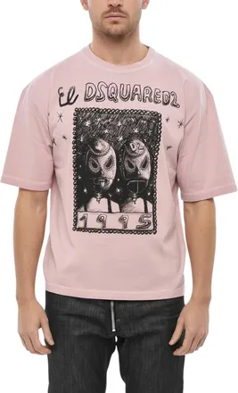Dsquared2 Pink Crew Neck T-Shirt