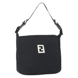 Fendi Pre-owned Shoulder Bags, female, Black, Size: ONE SIZE Pre-owned Vintage Shoulder Bag