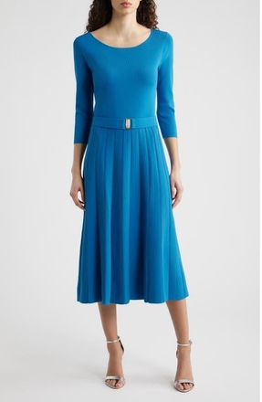 Elie Tahari The Sumner Sweater Dress in Blue Palace at Nordstrom, Size X-Large