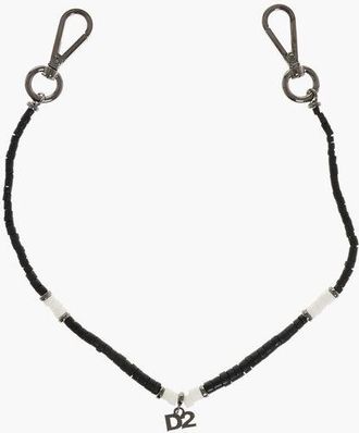 Dsquared2 Two Tone D2 Chain For Pants with Monogram Charm size Unica
