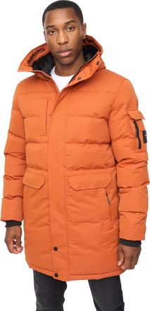 Crosshatch Mens Milwaka Long Jacket (Burnt Orange) - Size Medium