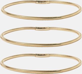 Stone and Strand Liquid Gold Stretch 14kt gold bracelet