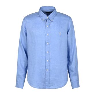 Polo Ralph Lauren Cubdppcs Long Sleeve Sport Shirt - male - Polo Ralph Lauren - Casual Shirts - Blue - 2XL - Shirts