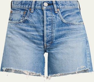 Moussy Vintage Graterford Long Denim Shorts