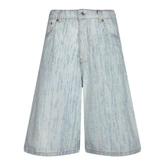 Msgm Hombre, Pantalones cortos, Azul, Talla: S