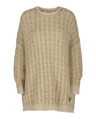 Valentino Mohair-Lurex Blend Oversized Sweater