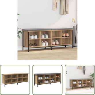 vidaXL Armadio per scarpe - Mobile per scarpe Rovere artigianale 131 x 35 x 50 cm