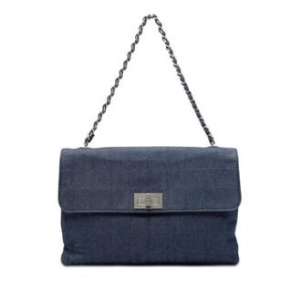 Chanel Pre-owned Denim chanel-bags - Dames - Pre-owned - Blauw - Maat: ONE Size Denim