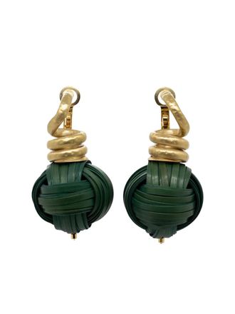 Silvia Furmanovich 14K yellow gold Sphere earrings - women - 14kt Yellow Gold/Bamboo - One Size