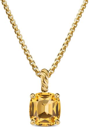 David Yurman Pendente Marbella in oro giallo 18kt con citrino (12mm)