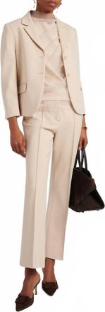 Dorothee Schumacher Emotional Essence Cropped Flared Pants In Tan