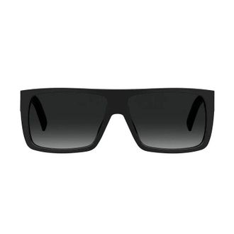 Marc Jacobs Rectangle Frame with Gradient Lens Sunglasses - Black