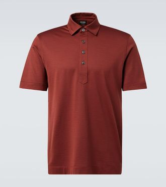 Ermenegildo Zegna Silk and cotton polo shirt