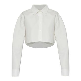 Balenciaga Short Shirt - female - Balenciaga - Shirts - White - 2XS - Blouses & Shirts