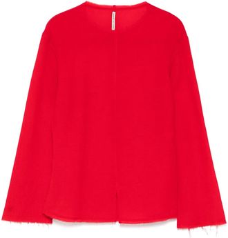 Samuel Gui Yang Top testurizzato - Rosso