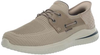 Skechers Mens Delson 3.0-Roth 210606 Loafer, Taupe, 10 UK