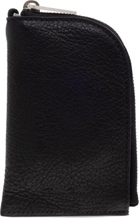 Rick Owens Portamonete in pelle con zip - Nero